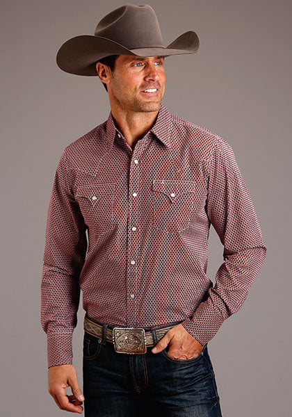 Stetson Mens Easton Western Snap Shirt