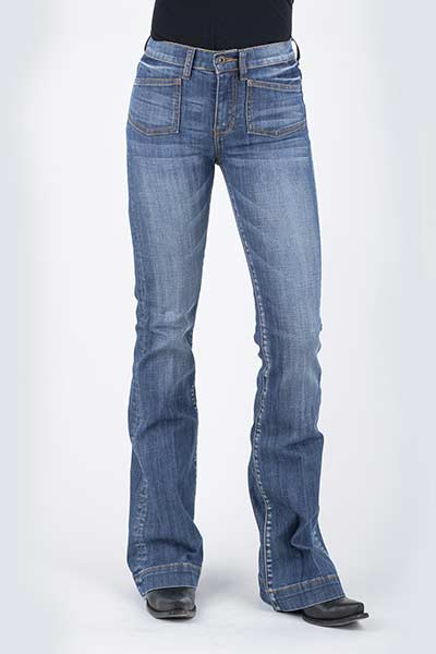 Stetson High Waist Flare Western Jean