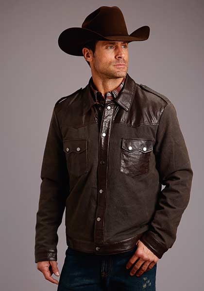 Stetson Leather Jean Jacket