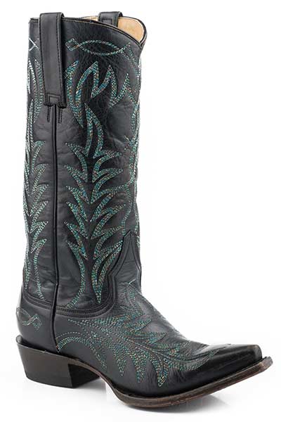 Stetson Stella Turquoise Stitch Cowboy Boots