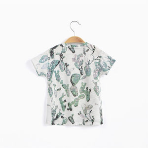 Cactus Print Short Sleeve T-Shirt