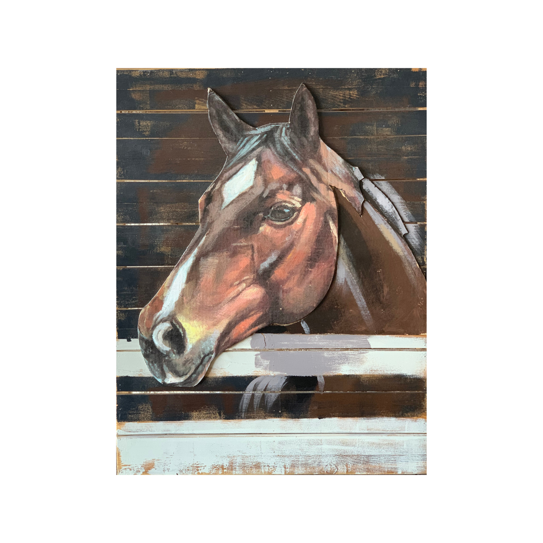 Over The Fence Horse Art