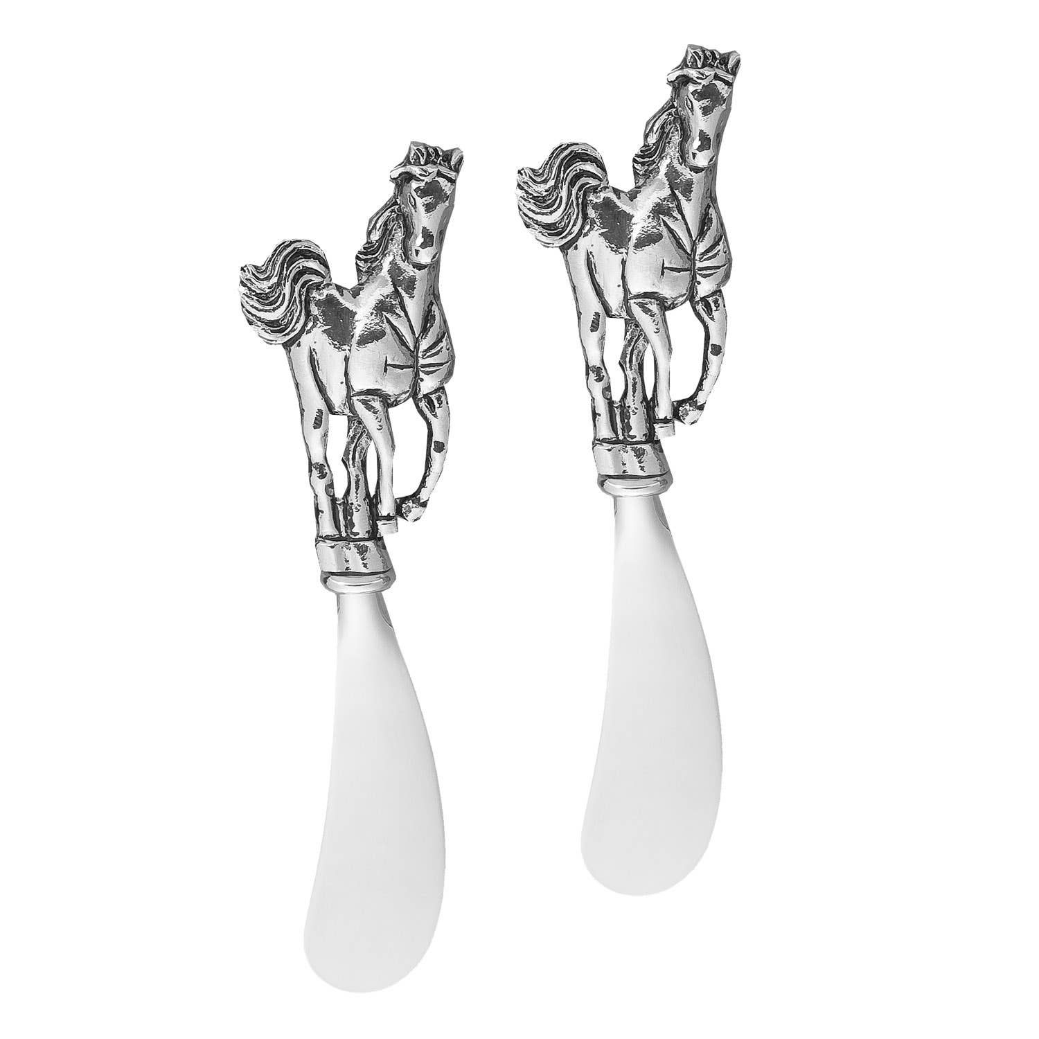 Horse Zinc Cheese Spreader - Set of 2