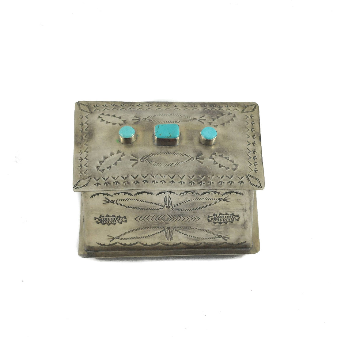 Three Stone Stamped Feather Box