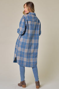 Kenzie Brushed Flannel Long Jacket