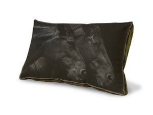 23 x 15 Decorative Pillow Pair of Horses