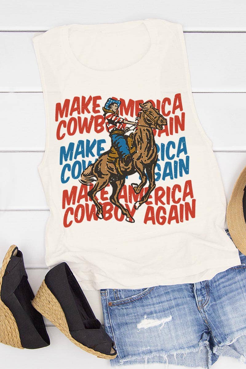 Make America Cowboy Again Tank