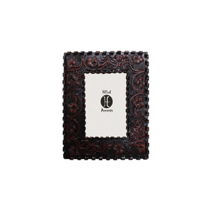 Laced Edge Tooled Leather, 4" x 6"