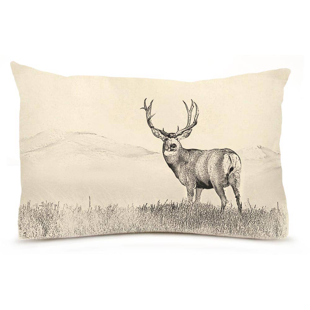 American Woodlands Collective Deer Large Pillow