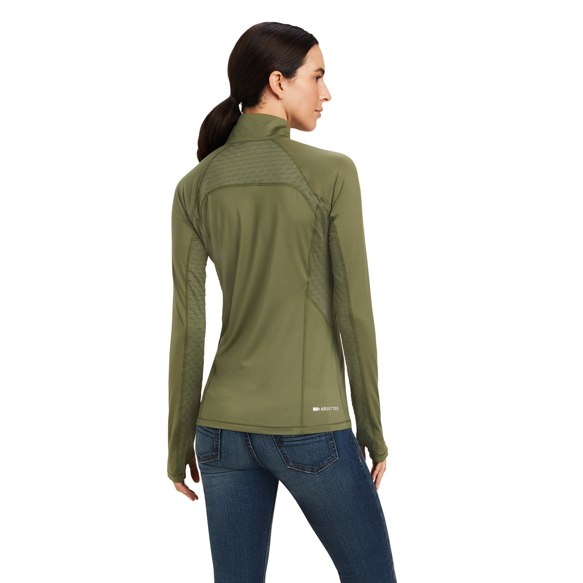 Ariat Womens Lowell 2.0 1/4 Zip Four Leaf Clover