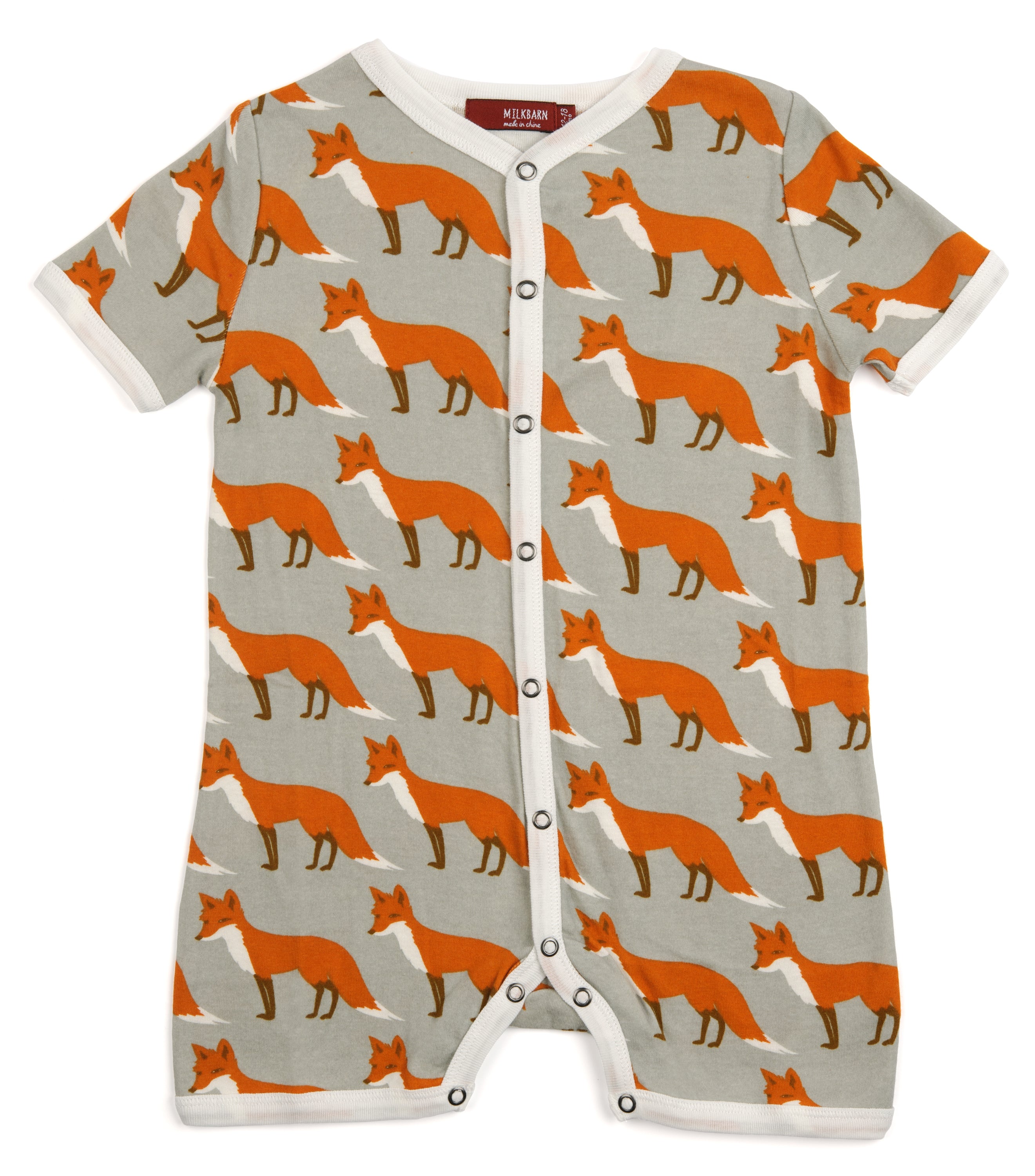 Orange Fox Organic Cotton Shortall