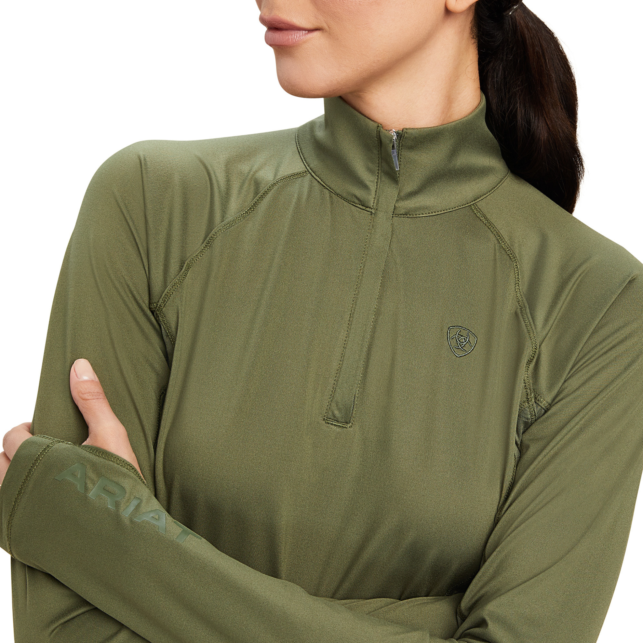 Ariat Womens Lowell 2.0 1/4 Zip Four Leaf Clover