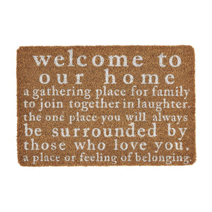 Welcome To Our Home Coir Mat