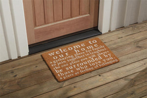 Welcome To Our Home Coir Mat