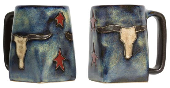 Mara Stoneware Longhorn Square Mug