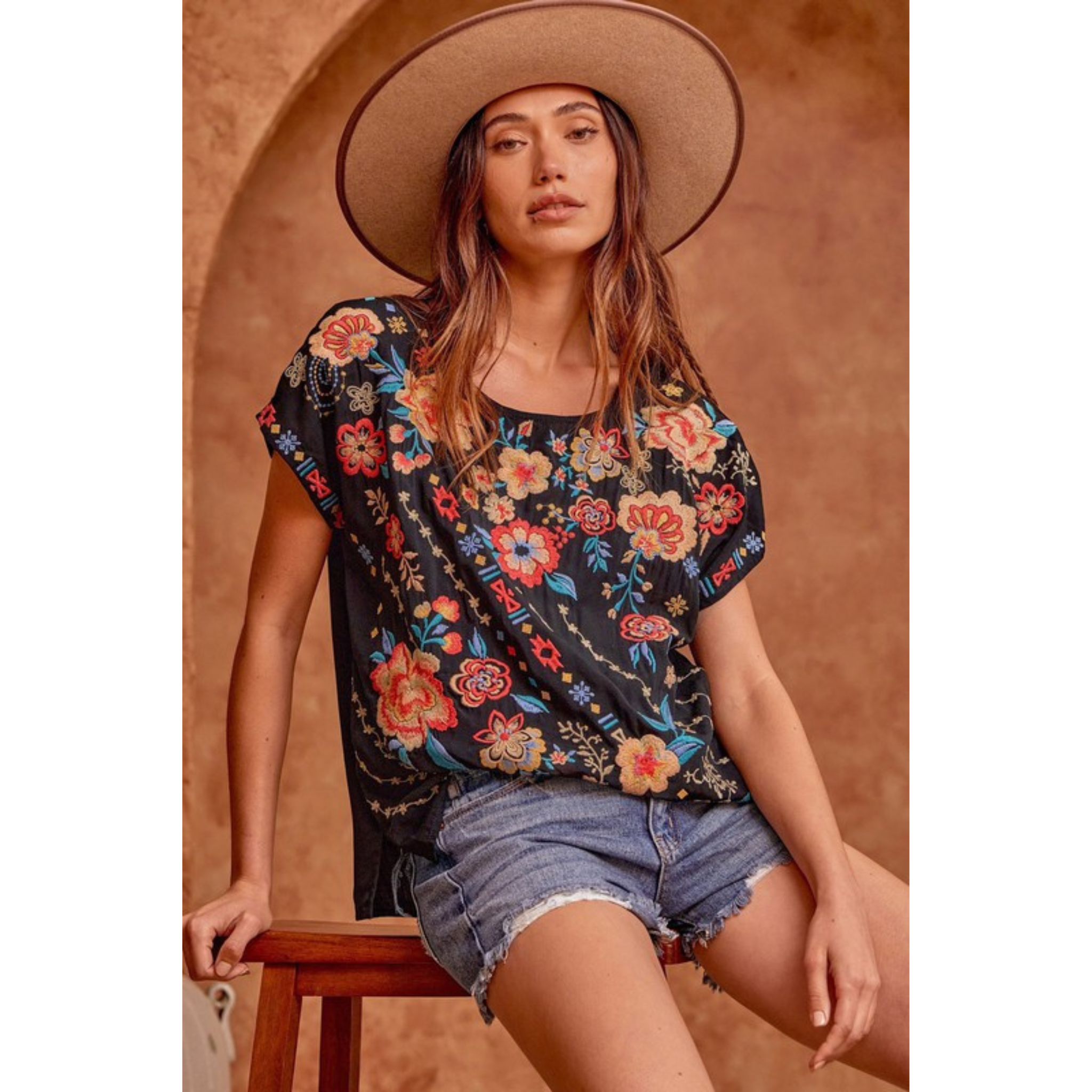 Lillie Embroidered Top