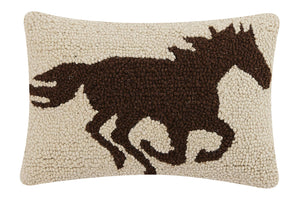 Brown Racehorse Hook Pillow