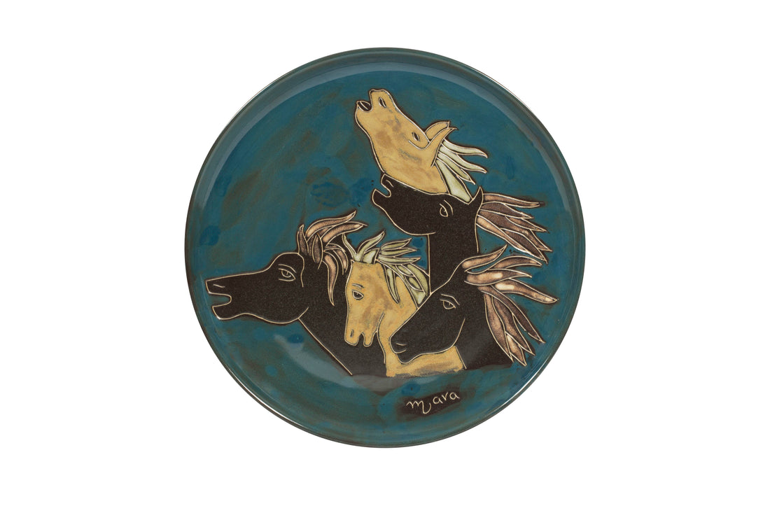 Mara 12&quot; Serving Plates - Horses
