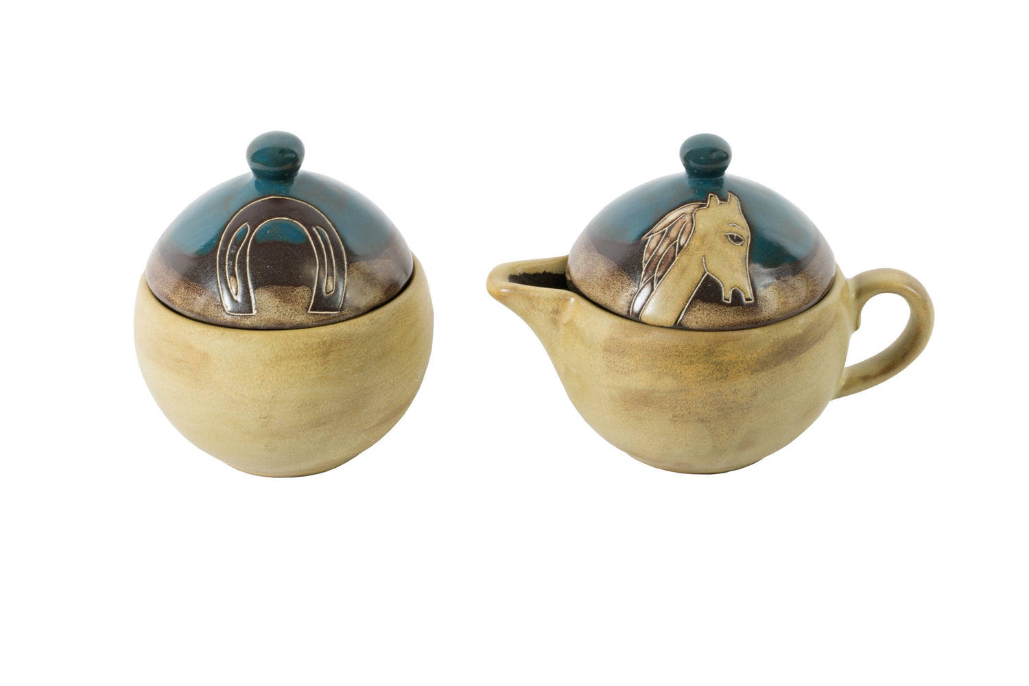 Mara Creamer &amp; Sugar Set - Horses