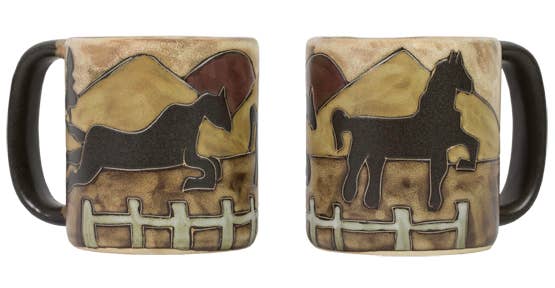 Mara Stoneware Equestrian Mug