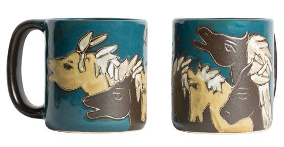 Mara Stoneware Horses Mug