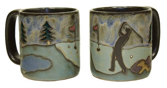 Mara Stoneware Golfer Mug