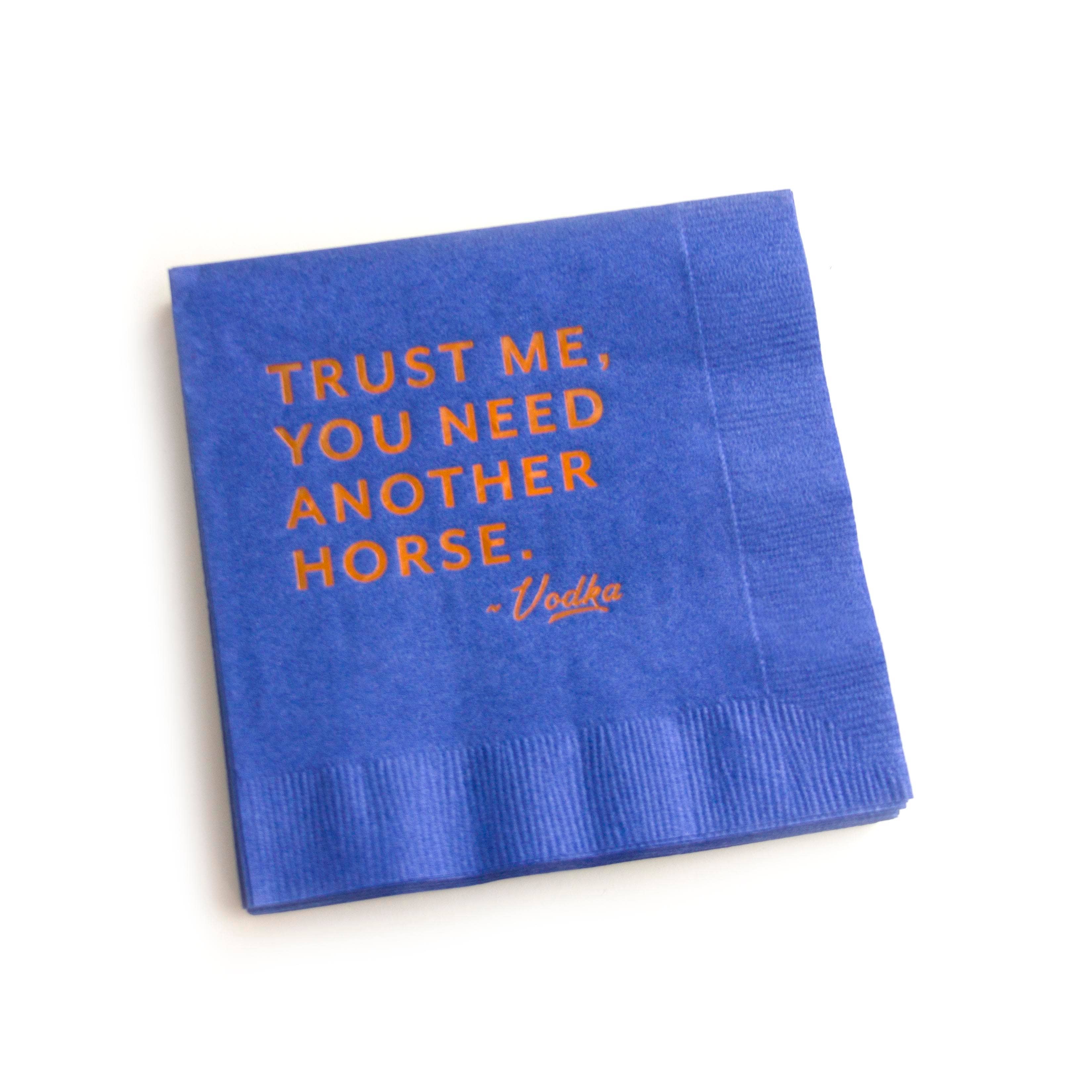 "Trust me" Cocktail Napkins