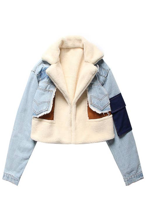 Blue Jean Baby Denim Patchwork Jacket