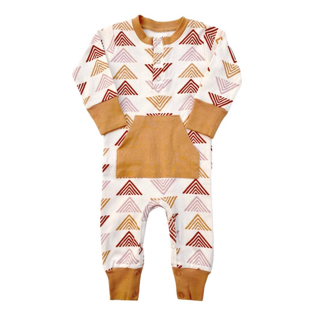 Abstract Mountain Baby Playsuit Romper