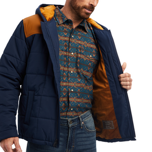 Ariat Mens Crius Hooded Insulated Jacket Navy