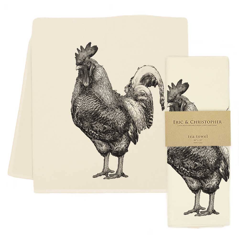 Rooster Tea Towel