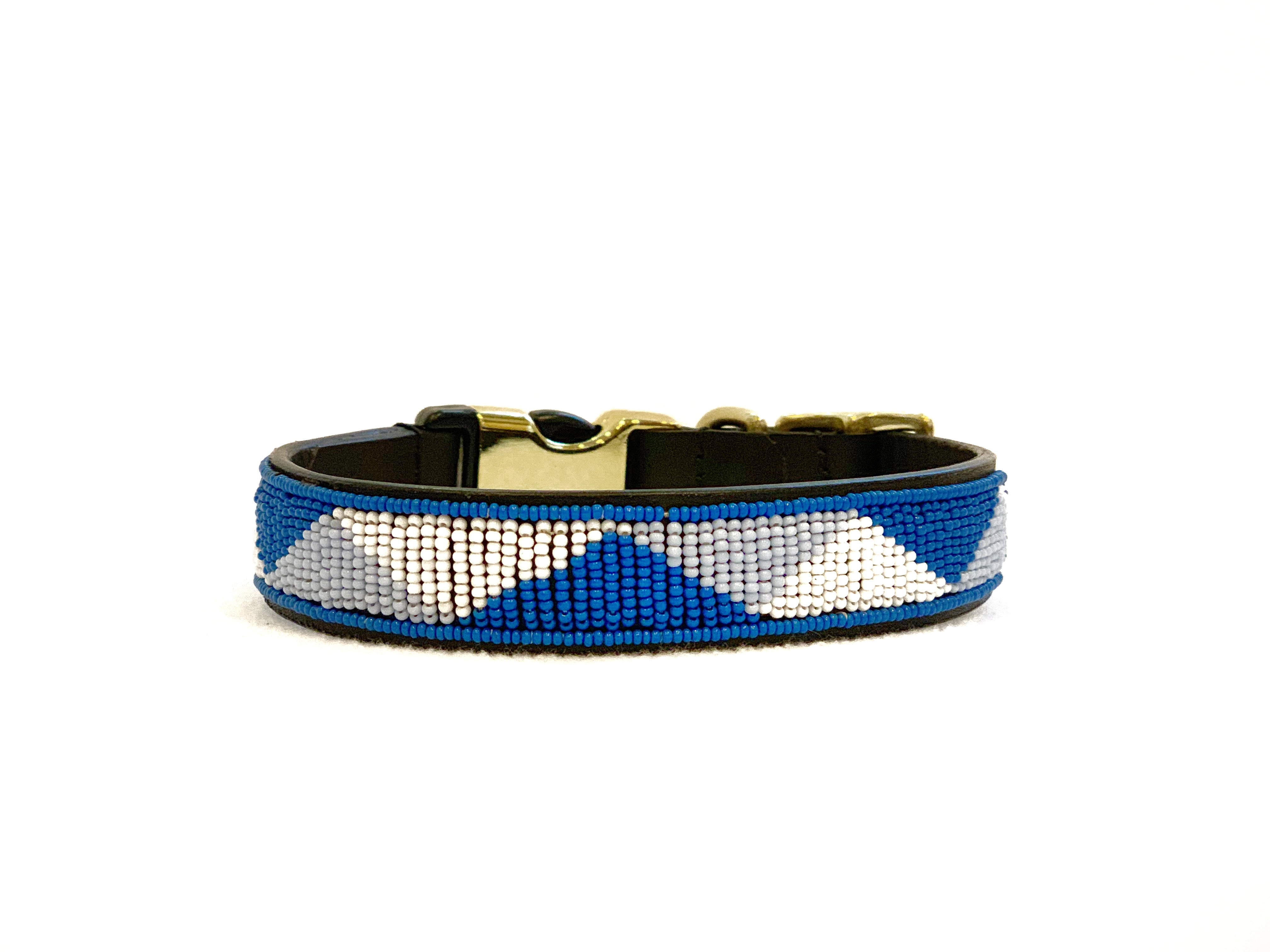 Blue Geo Dog Collar