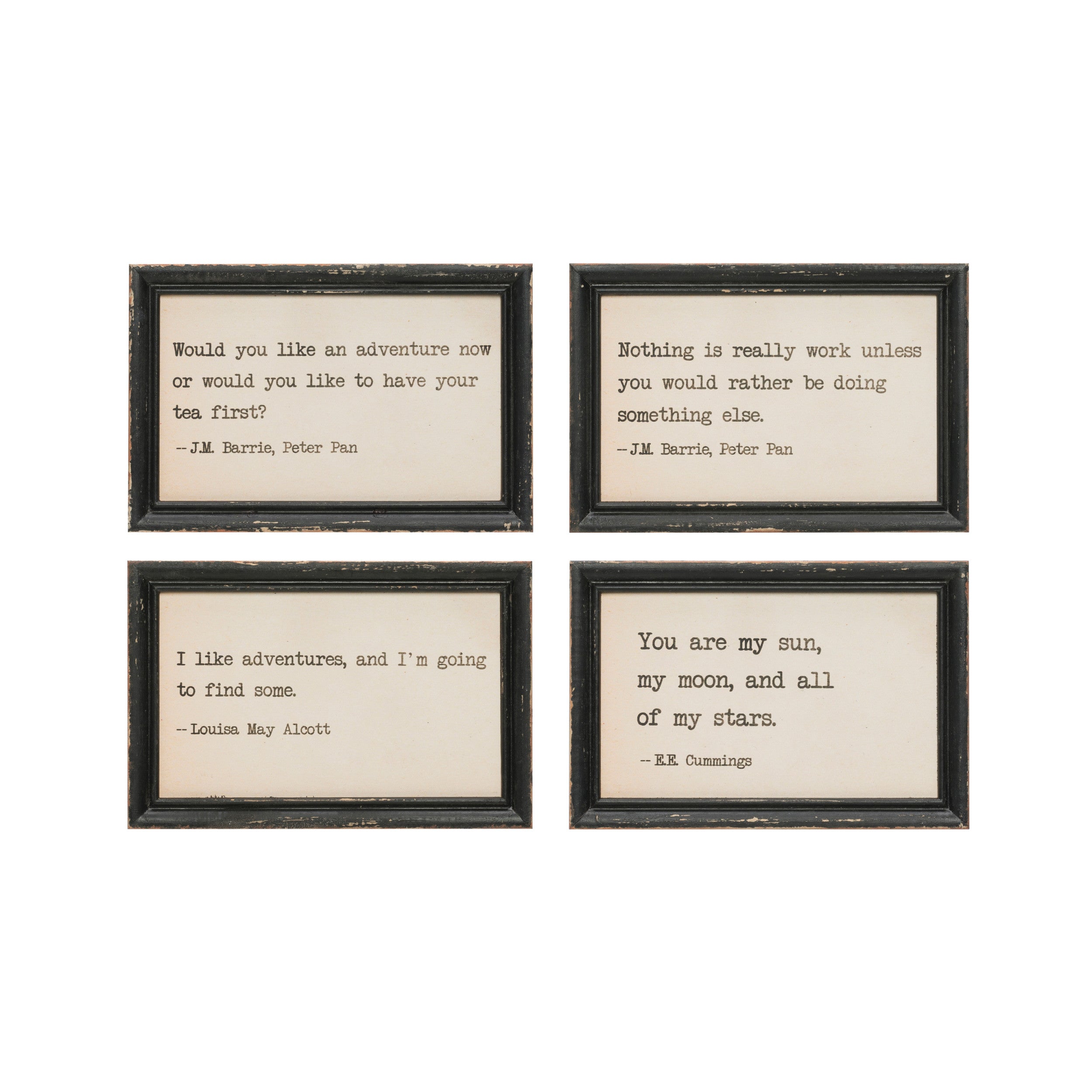 Wood Wall Decor with Saying, 4 Styles