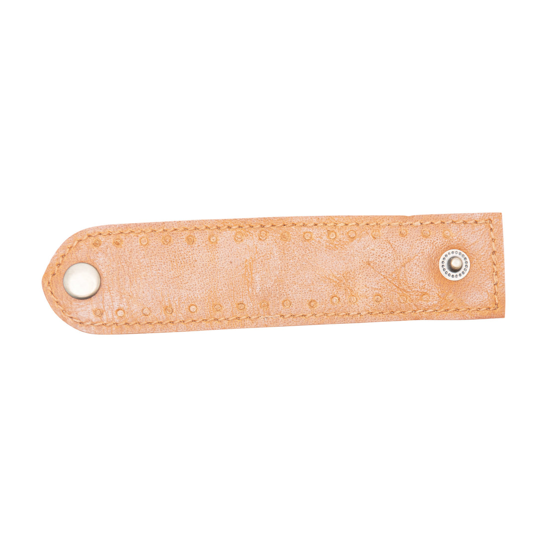 Leather Napkin Ring with Snap Closure