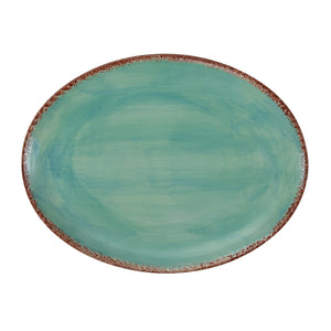 Patina Turquoise Ceramic Serving Platter