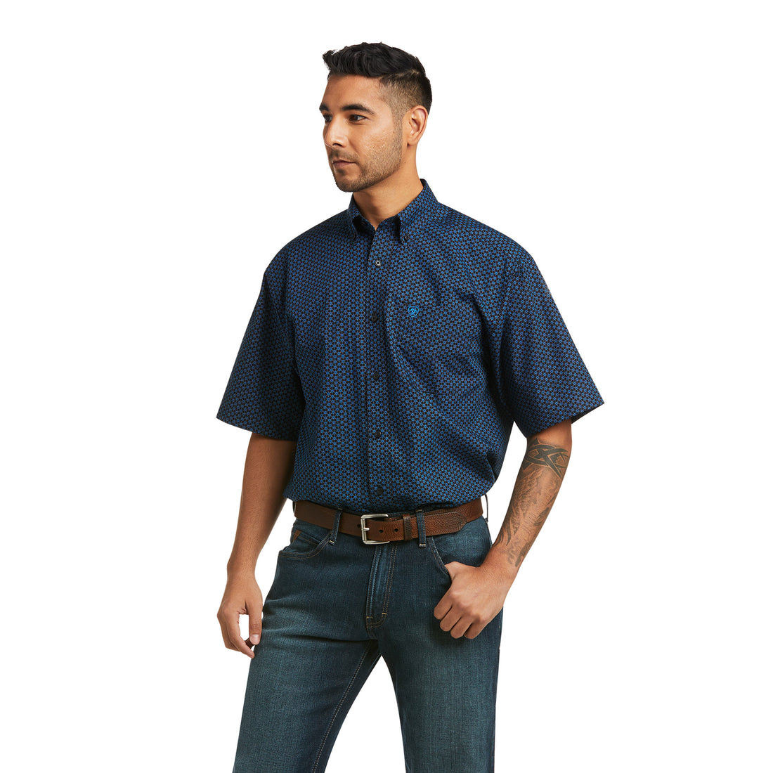 Ariat Mens Kelton Classic Fit Short Sleeve Shirt