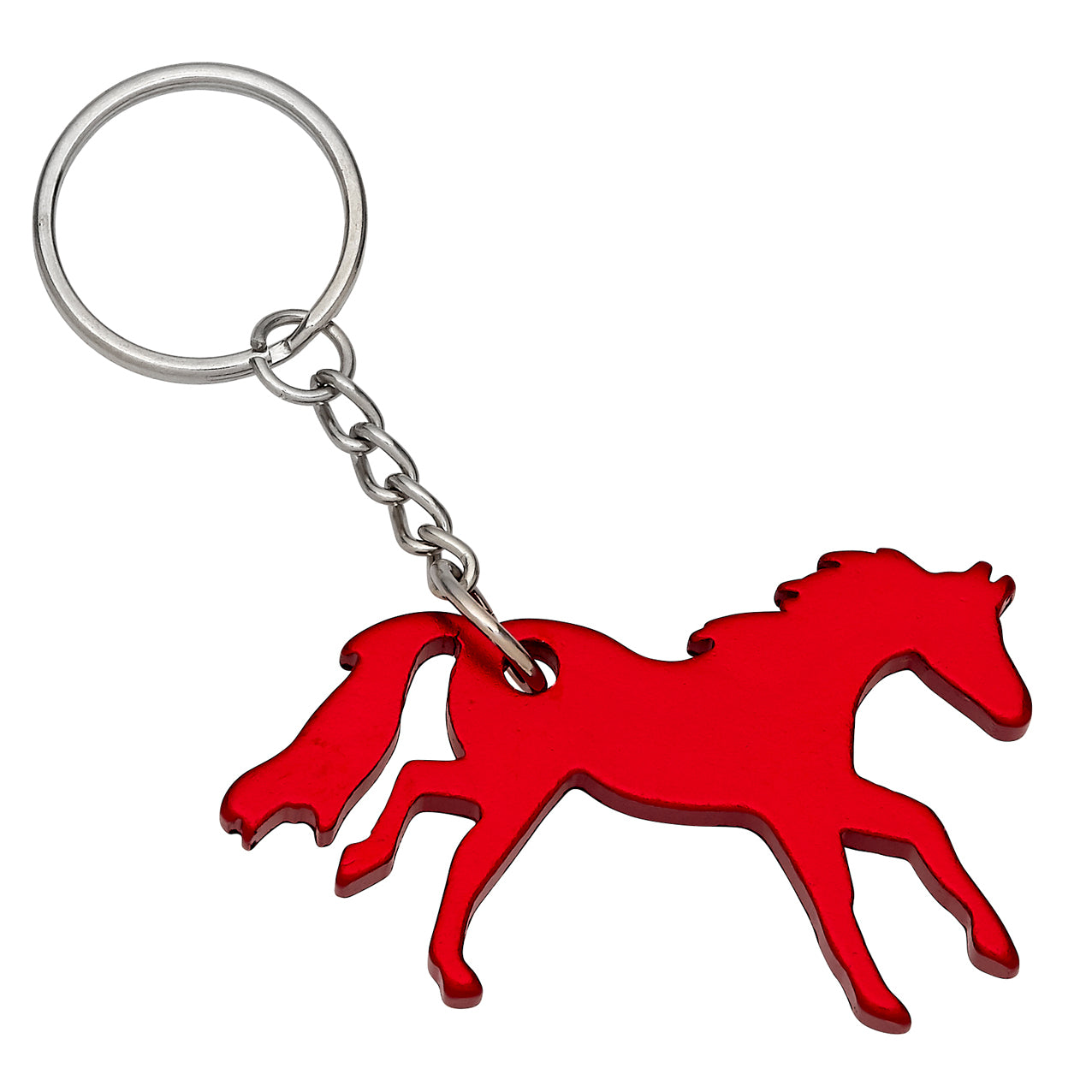 Red Galloping Horse Key Chain