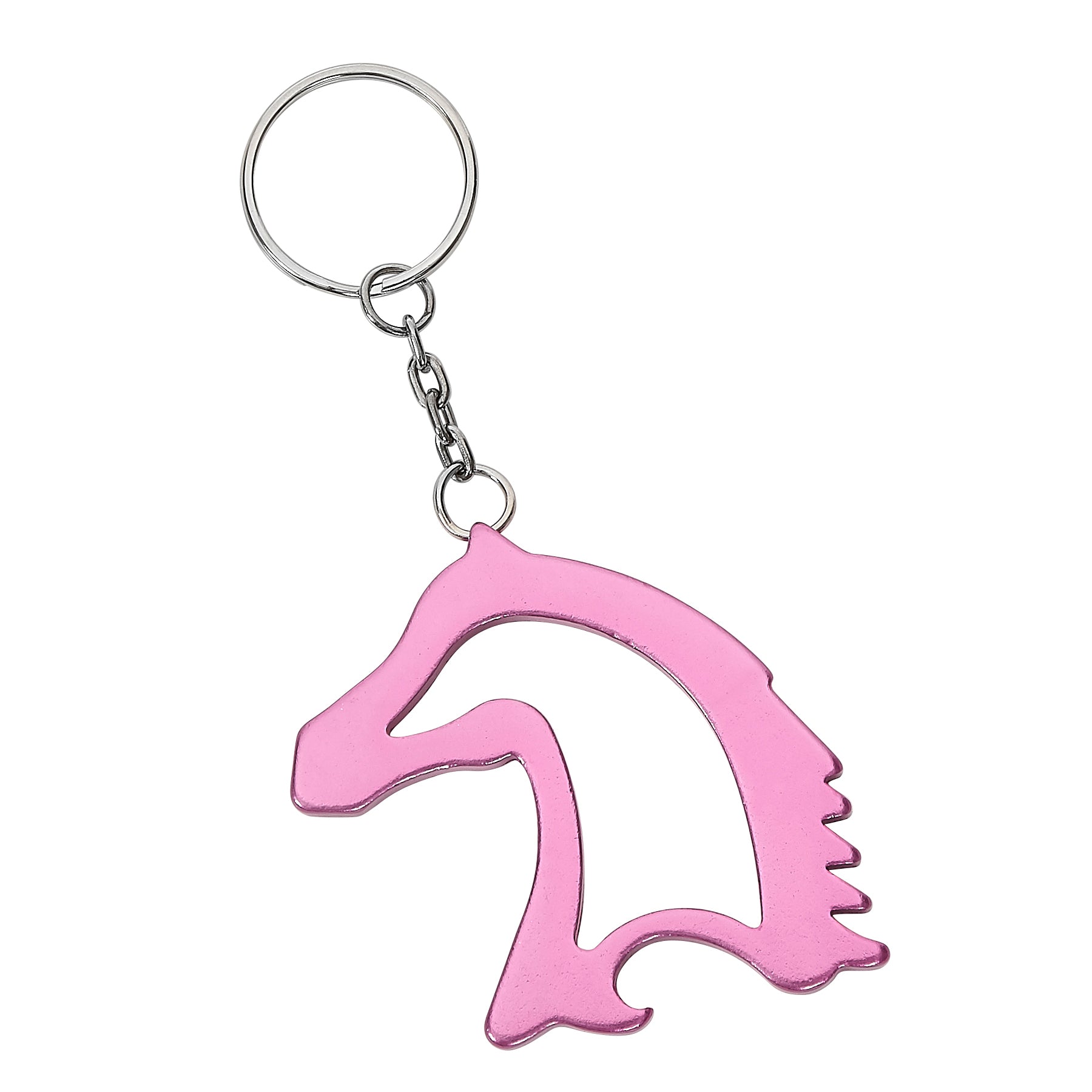 Pink Horse Head Key Chain &amp; Bottle Opener