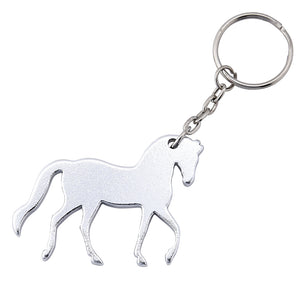 Silver Prancing Horse Key Chain