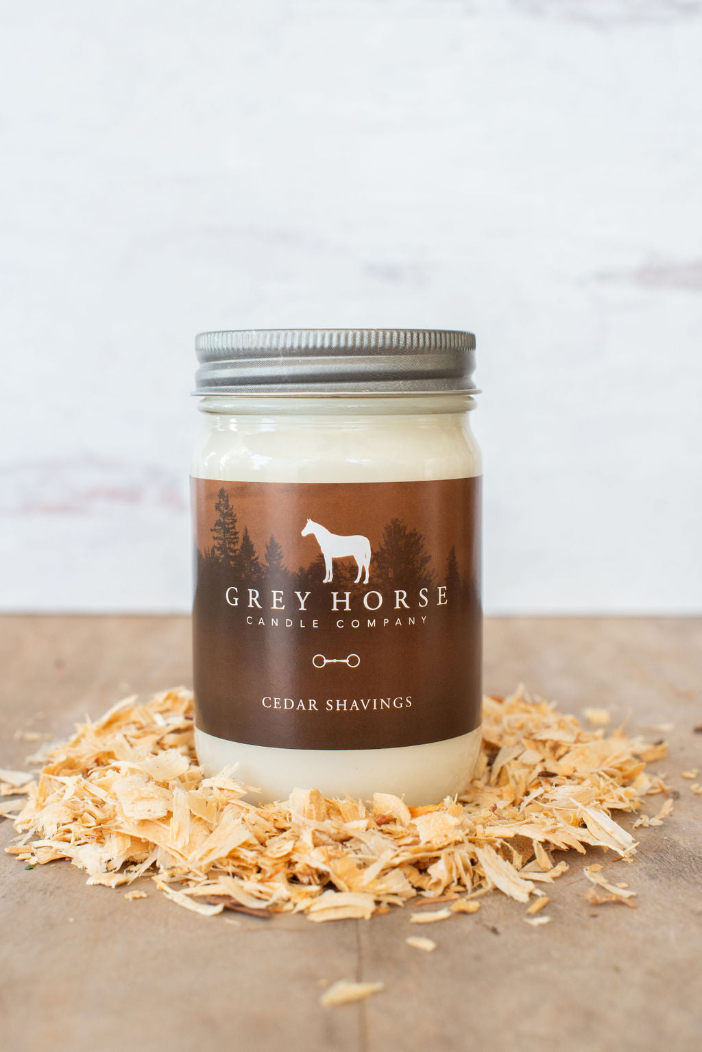 Grey Horse Candle Company Soy Candle- Cedar Shavings