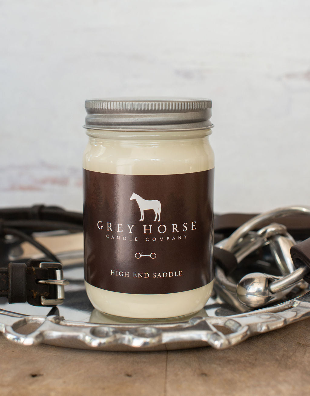 Grey Horse Candle Company Soy Candle- High End Saddle