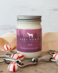 Grey Horse Candle Company Soy Candle- Peppermints For Ponies