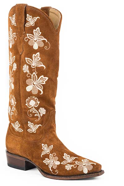 Stetson Gabi Floal Embroidered Cowboy Boots