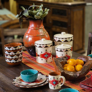 Del Sol Aztec 16Pc Ceramic Dinnerwear Set