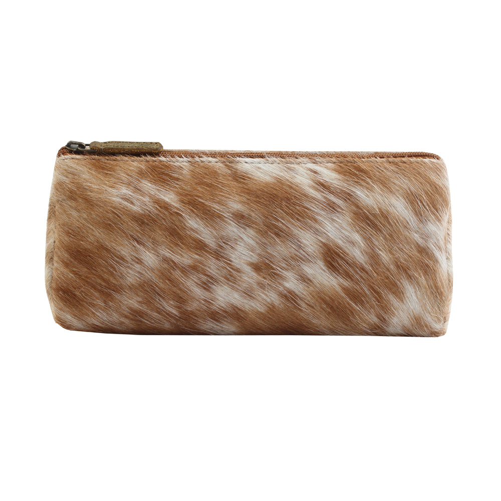 Sandy Leather Hairon Pouch