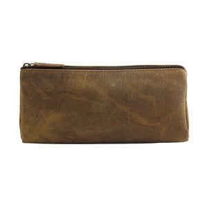 Trendy Tan Leather Hairon Pouch