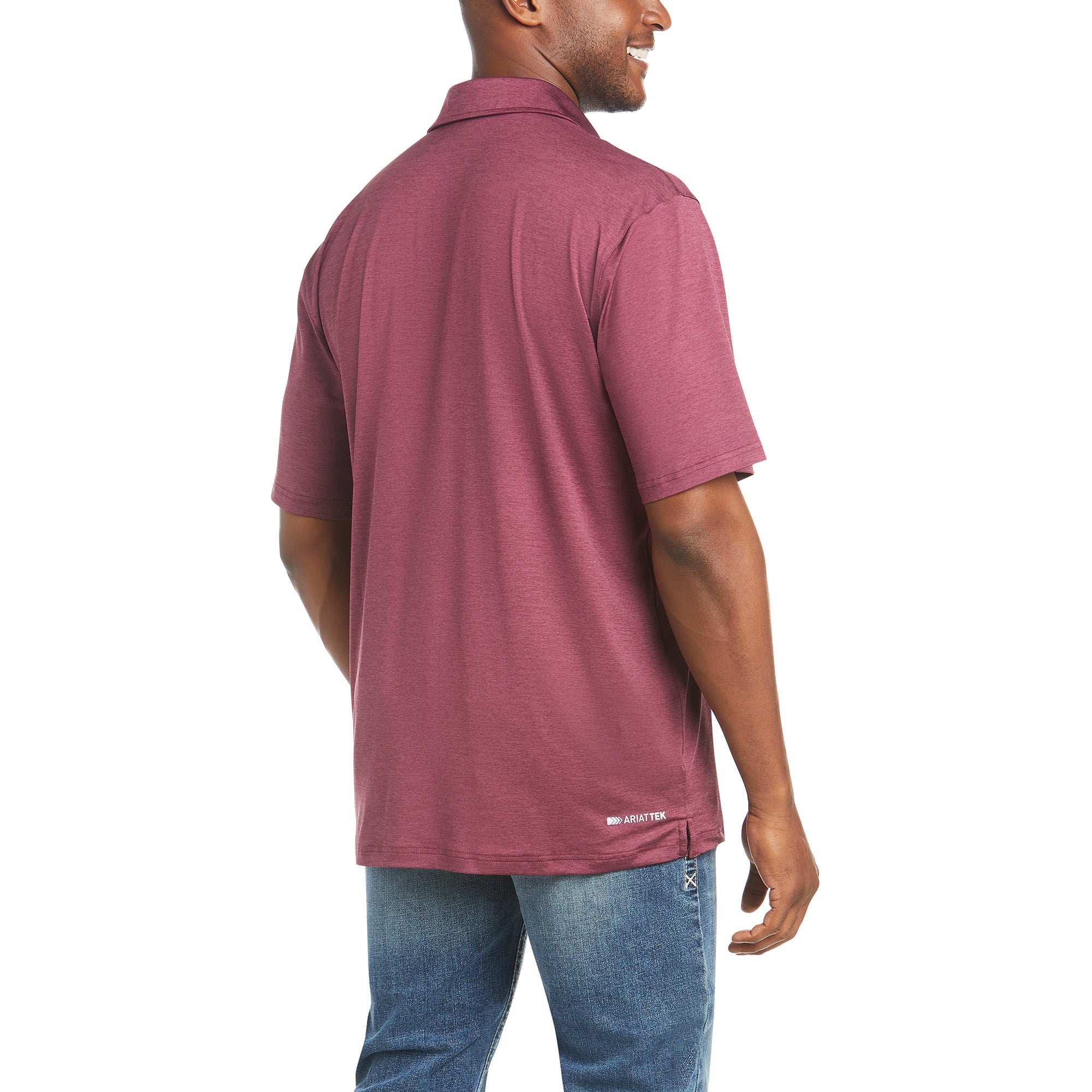 Ariat Mens Charger 2.0 SS Polo-Malbec