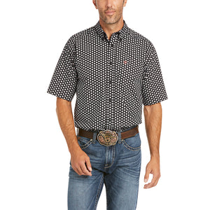 Ariat Mens French Stretch Classic Short Sleeve Shirt