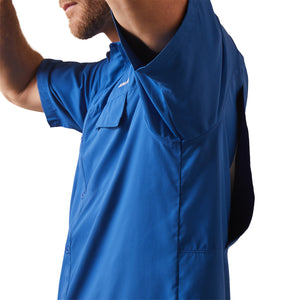 Ariat Mens Venttek Outbound Short Sleeve Shirt-True Blue