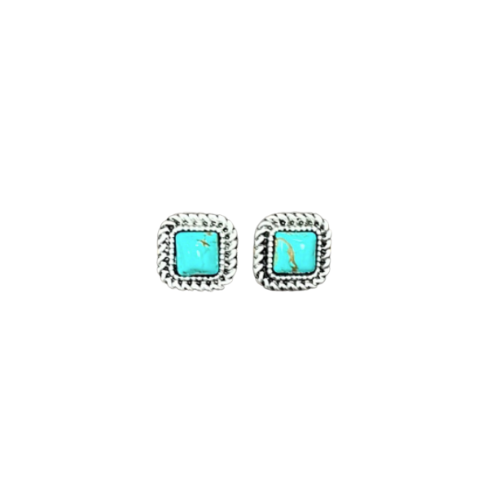 Teagan Turquoise Square Post Earrings 723048